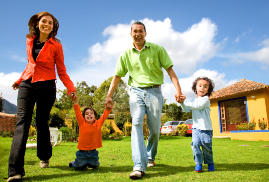 Personal Insurance Happy Family of Four